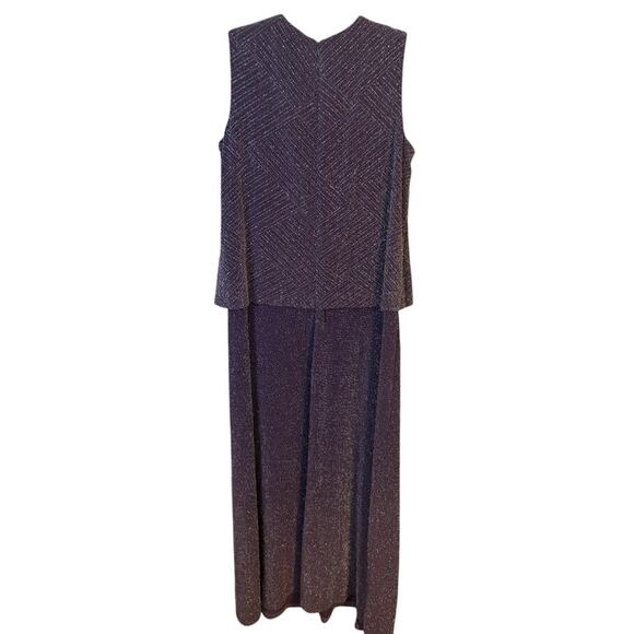 Alex Evenings Glitter Embellished Long Gown Plus Petite Size 16WP - Picture 9 of 10